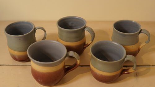 סט 5 ספלים מחימר