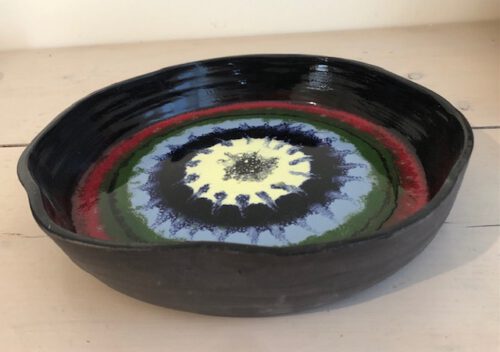 תבנית אפיה פרח צבעונית